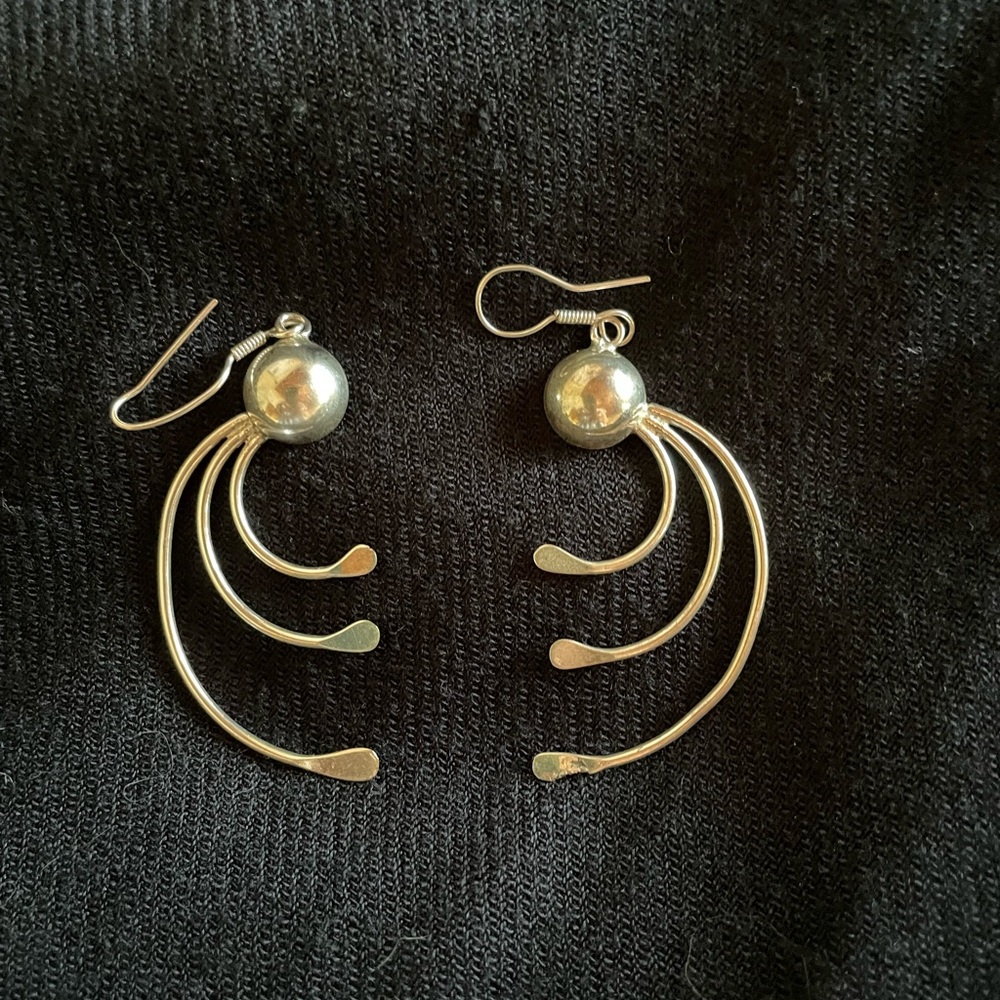 Retro sterling Silver Earrings